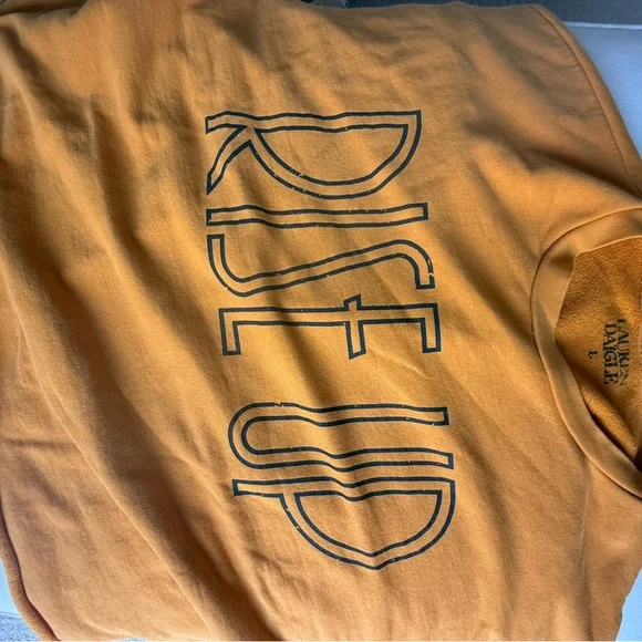 Lauren Daigle Mustard Colored  'Rise Up' Sweatshirt - Picture 2 of 9